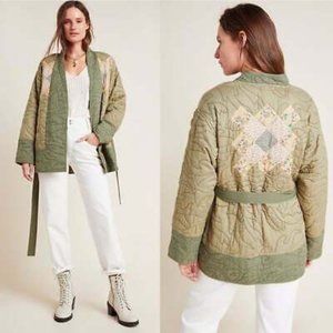 NWT Anthropologie Quilted Patchwork Kimono XS